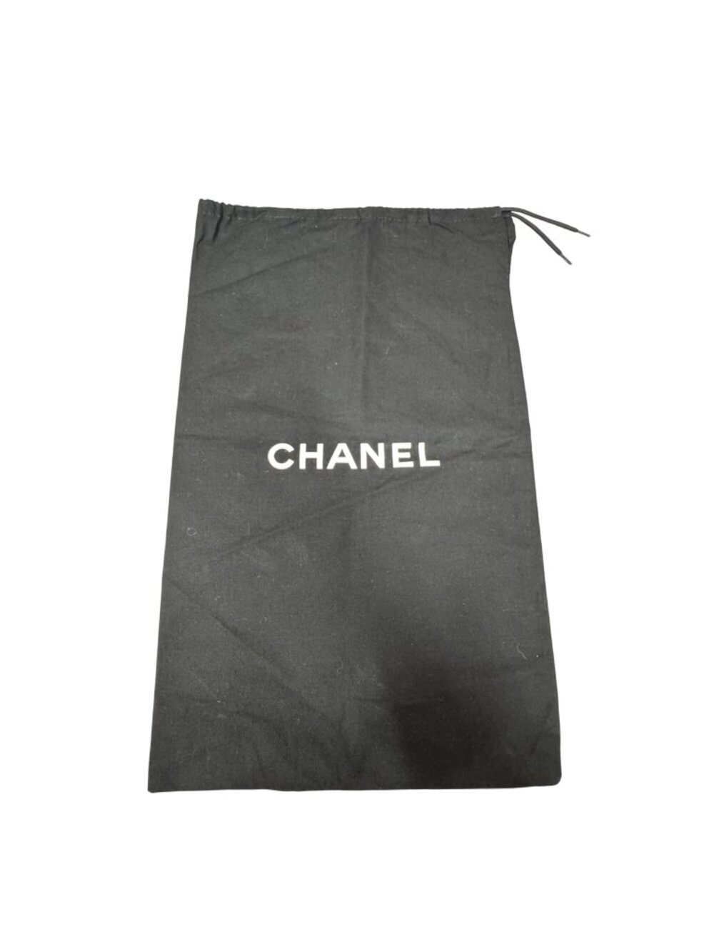 Chanel Black Drawstring Dust Bag 11” X 18.5 Purse Handbags Or Shoes Authentic